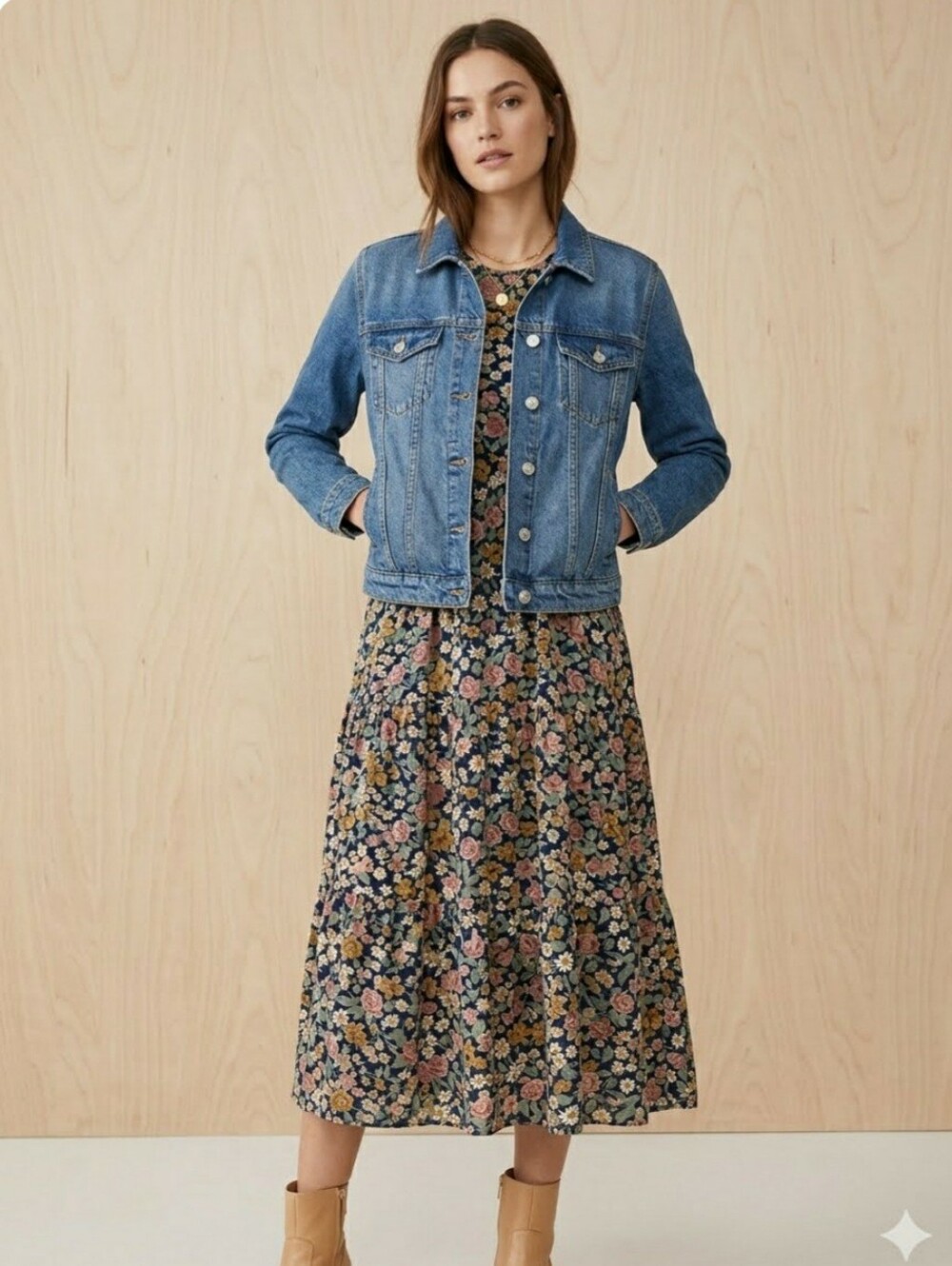 Zara blue washed denim jacket Classic button-front closure Size XXL